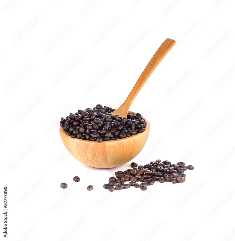 wood cup of coffee on whiite background wood cup of coffee on whiite background