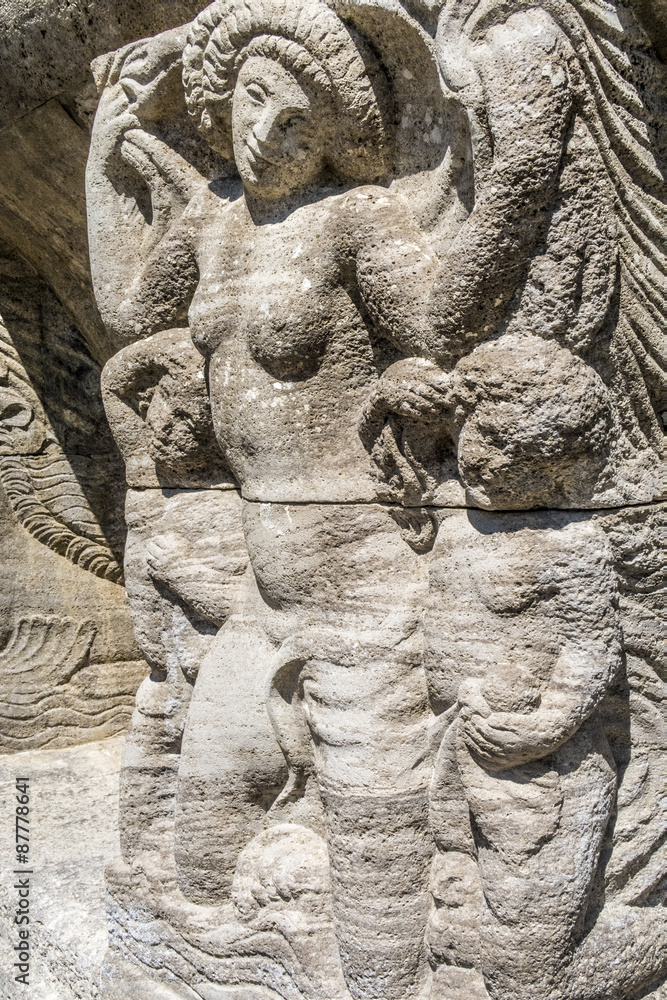 Mythological relief in the Sprudelhof of Bad Nauheim Mythological relief in the Sprudelhof of Bad Nauheim