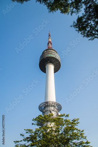 N Seoul Tower with Blue sky