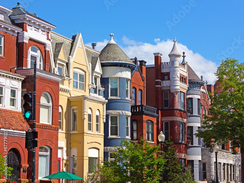Luxury townhouses of the US capital.  © avmedved