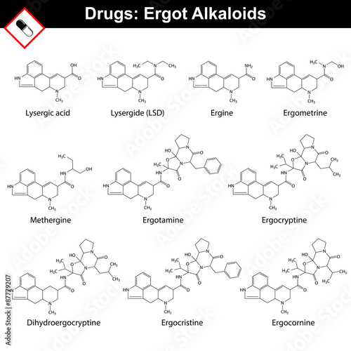 Ergot alkaloids and their synthetic and semi-synthetic analogues photo