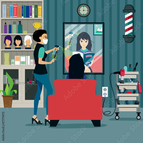 Beauty Salon customers are using the service.