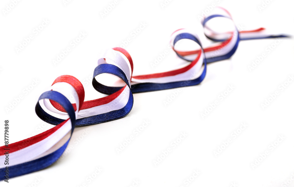 Fototapeta premium Colorful ribbons isolated on white