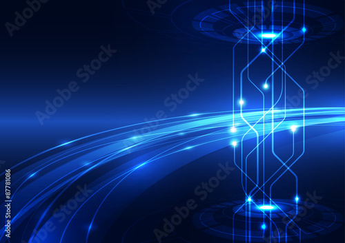 abstract vector hi speed internet technology background illustration