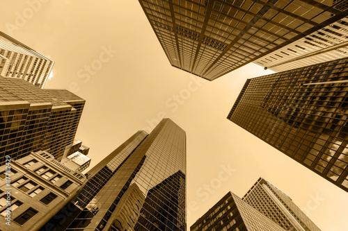 Up view in financial districtg