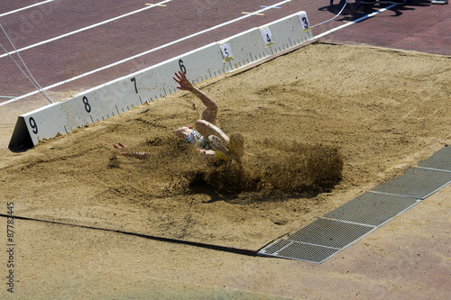 The athlete's jump at competitions
