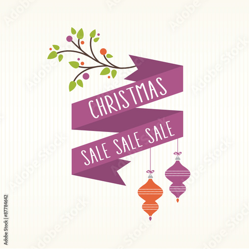Christmas Sale Ribbon