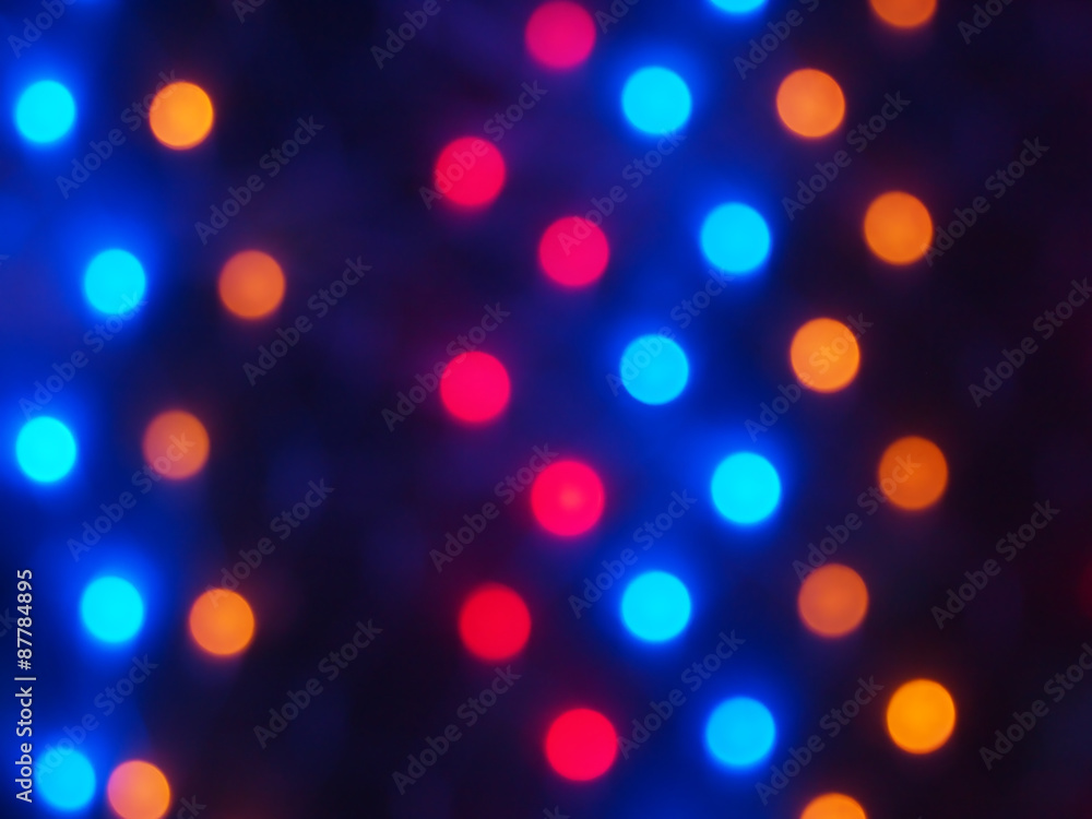 Obraz premium Defocused colored lights out of focus