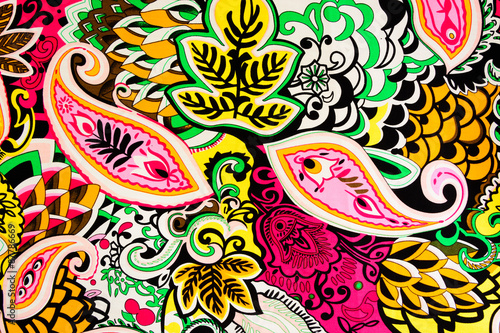 colorful paisley background