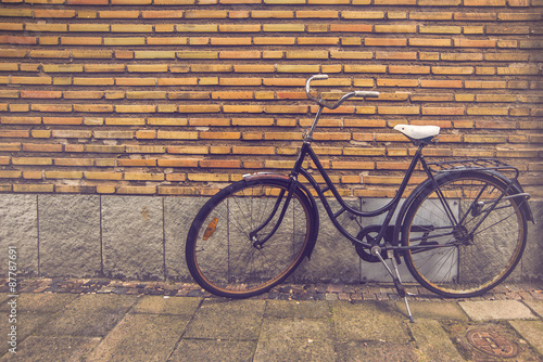 Classic Vintage Black Bicycle