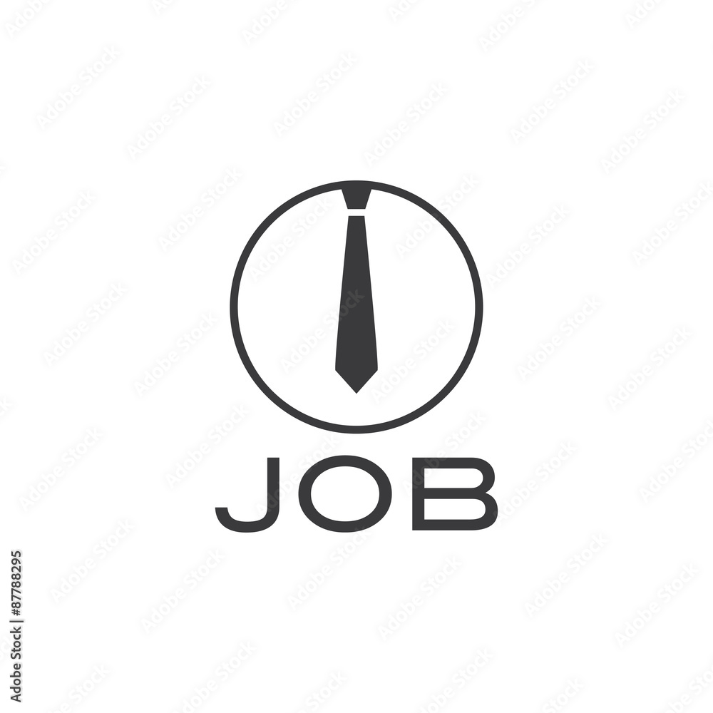 job illustration with tie job illustration with tie