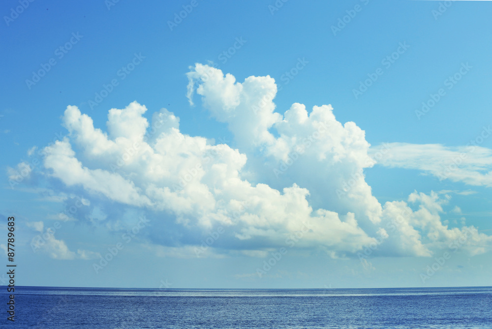 Blue sky with white clouds Blue sky with white clouds