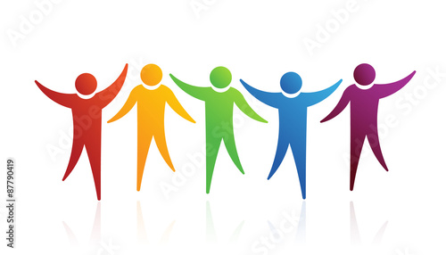 People logo together