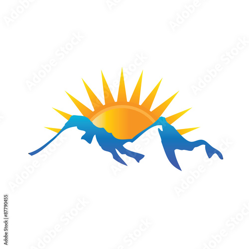 Sunshine in the mountains logo