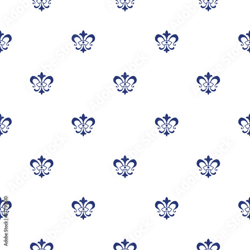 Lis de fleur seamless pattern