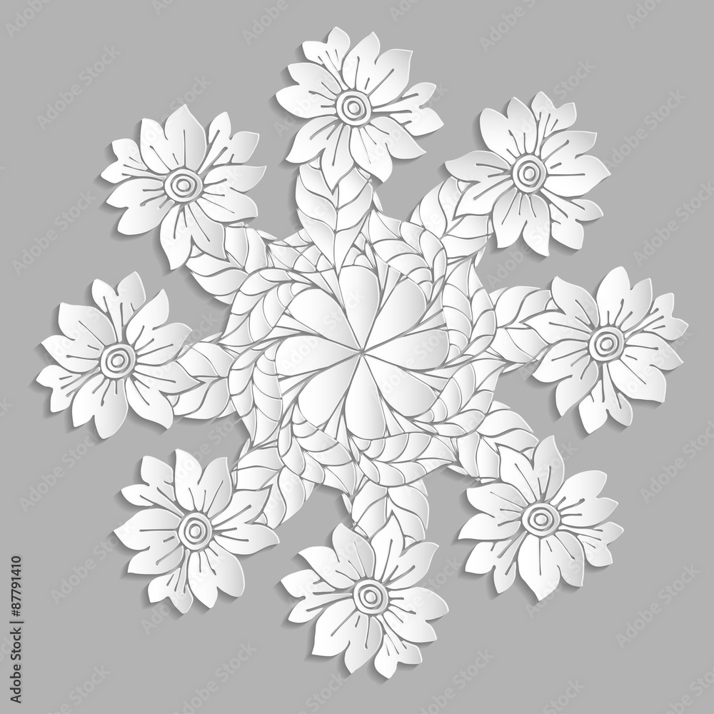 Fototapeta premium grey flowers
