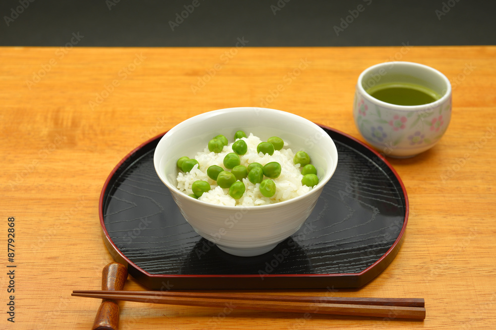 豆ご飯/美味しい豆ご飯、初夏の季節料理