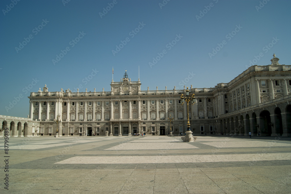 Plaza de la Armería, fachada sur, Madrid, España
