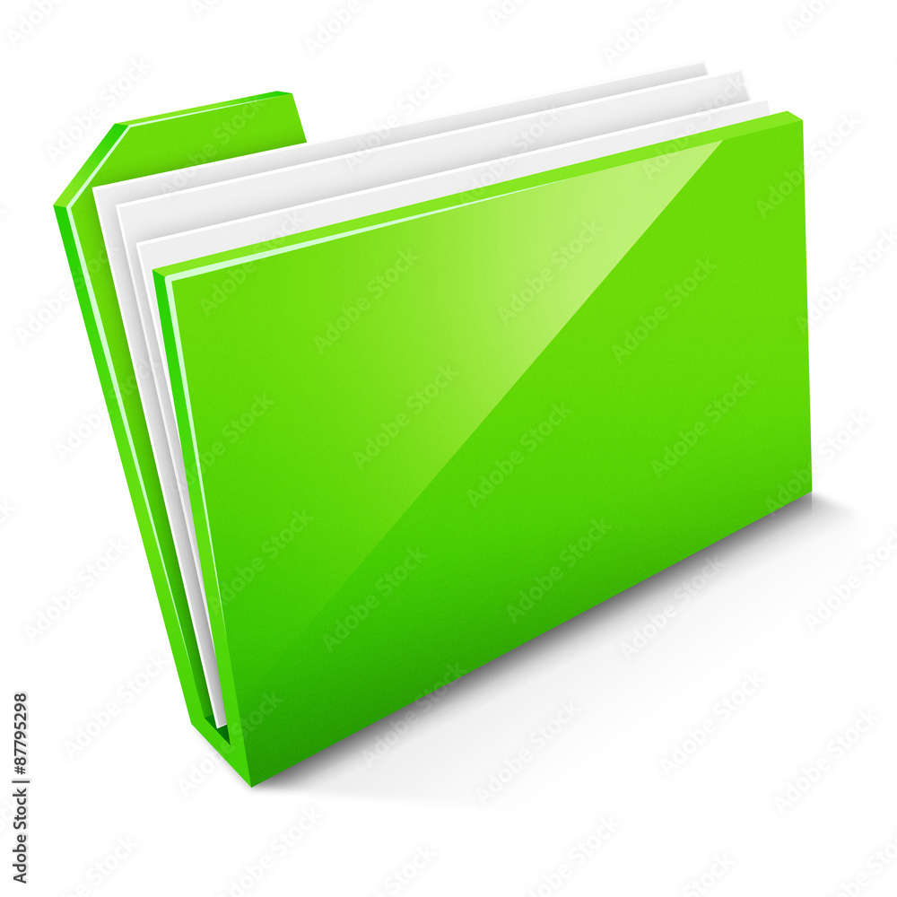 Zielona ikona katalogu