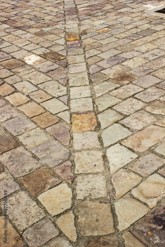 Fototapeta premium Old ancient stone flor