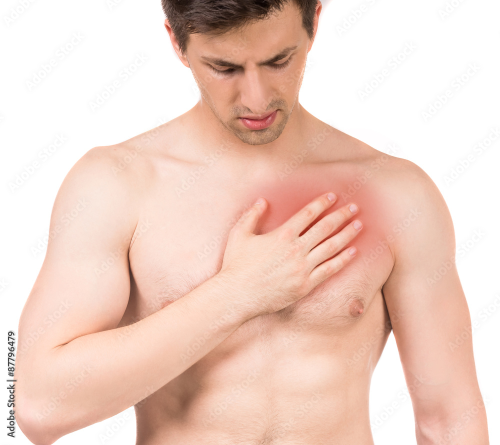 Naklejka premium Man's pain
