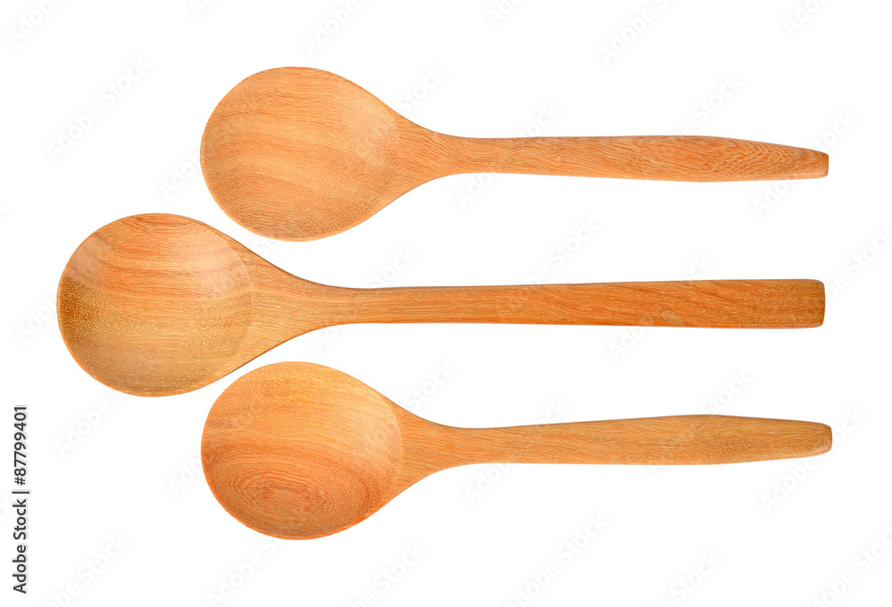 Wooden spoon isolated on white background. Wooden spoon isolated on white background.