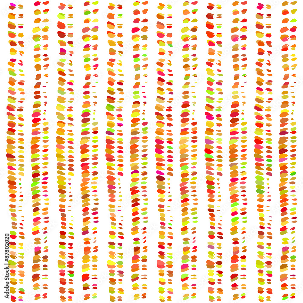 Striped hand painted vector seamless pattern with ethnic and tribal motives