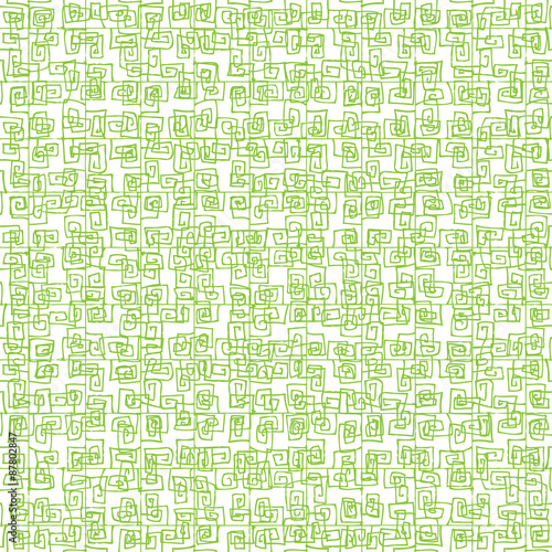 Seamless pattern in green color. Inspired by banknote and money