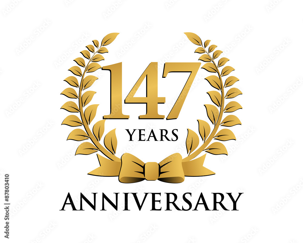 anniversary logo ribbon wreath 147 anniversary logo ribbon wreath 147