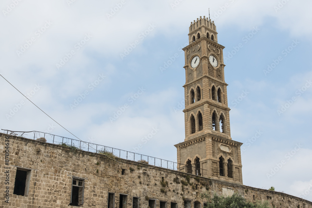 Khan Al-Umdan tower, Acre, Israel