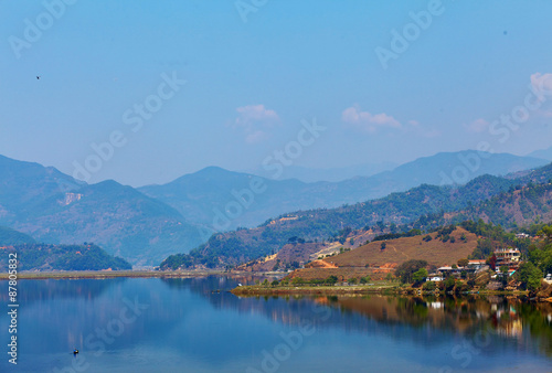 landscape with lake and mountains © vitaliymateha