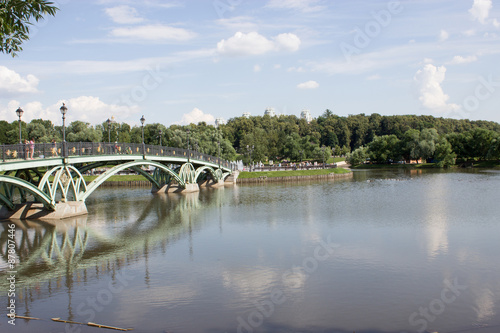 Photos Bridge in the park Tsarina. Moscow
