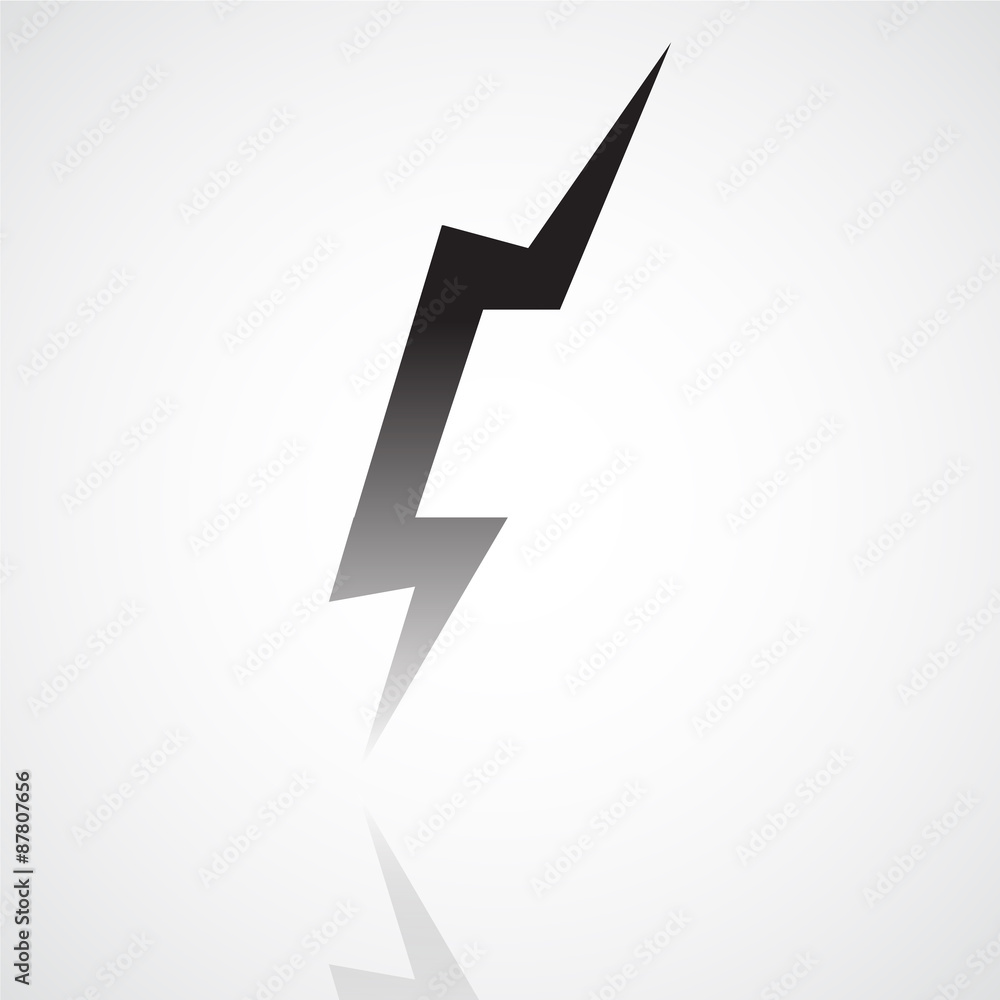 Vector lightning icon