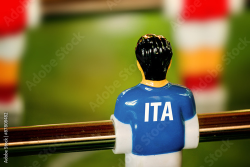 Italy National Jersey on Vintage Foosball, Table Soccer Game © Bits and Splits
