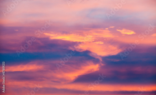 Dramatic cotton candy sky cloud texture background © freedom_naruk