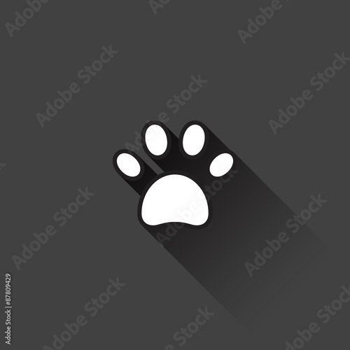Paw Print. Vector illustration