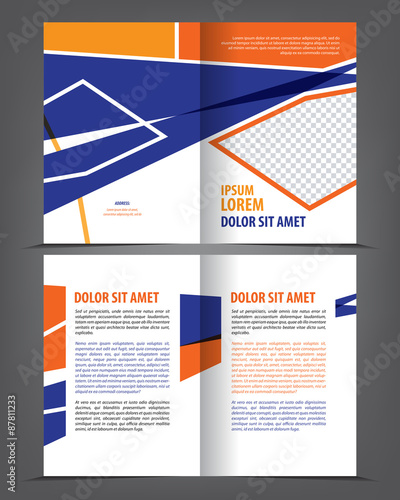 Magazine, flyer, brochure and cover layout design print template, vector booklet Illustration