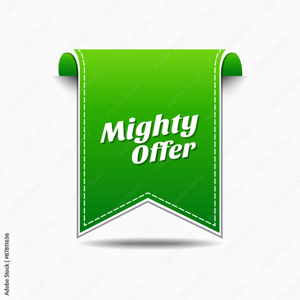 Mighty Offer Green Vector Icon Design Mighty Offer Green Vector Icon Design