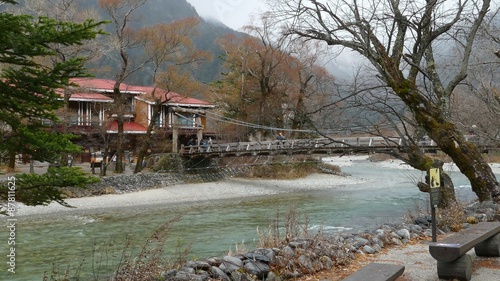 The View from Kappabashi Bridge. This image was taken in Kamikochi, Nagano Prefecture, Japan
 photo