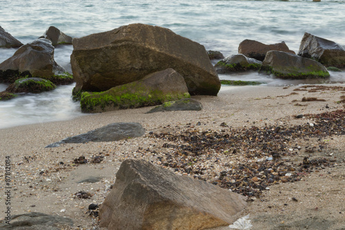 Black sea rocky shore