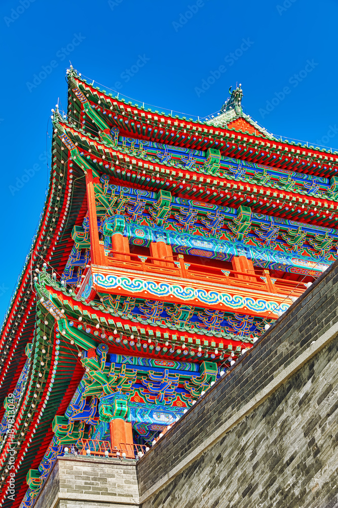 Beautiful Zhengyangmen Gate (Qianmen Gate ). This famous gate is Beautiful Zhengyangmen Gate (Qianmen Gate ). This famous gate is