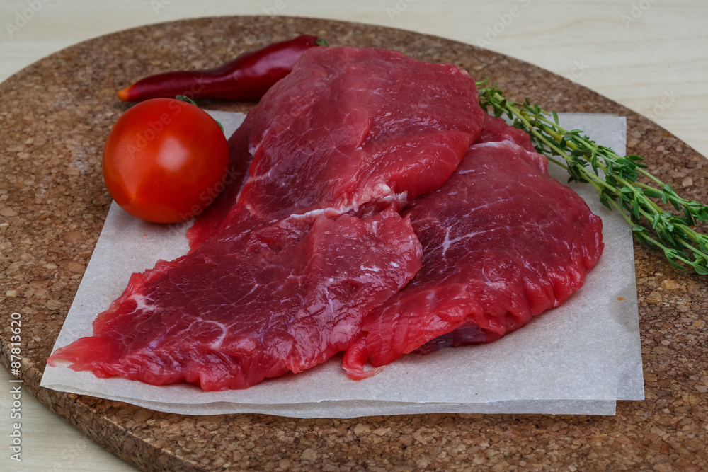 Raw beef