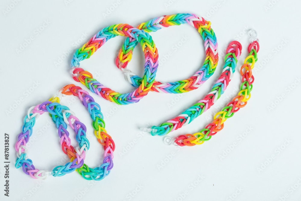 Bracelets made of gum Bracelets made of gum