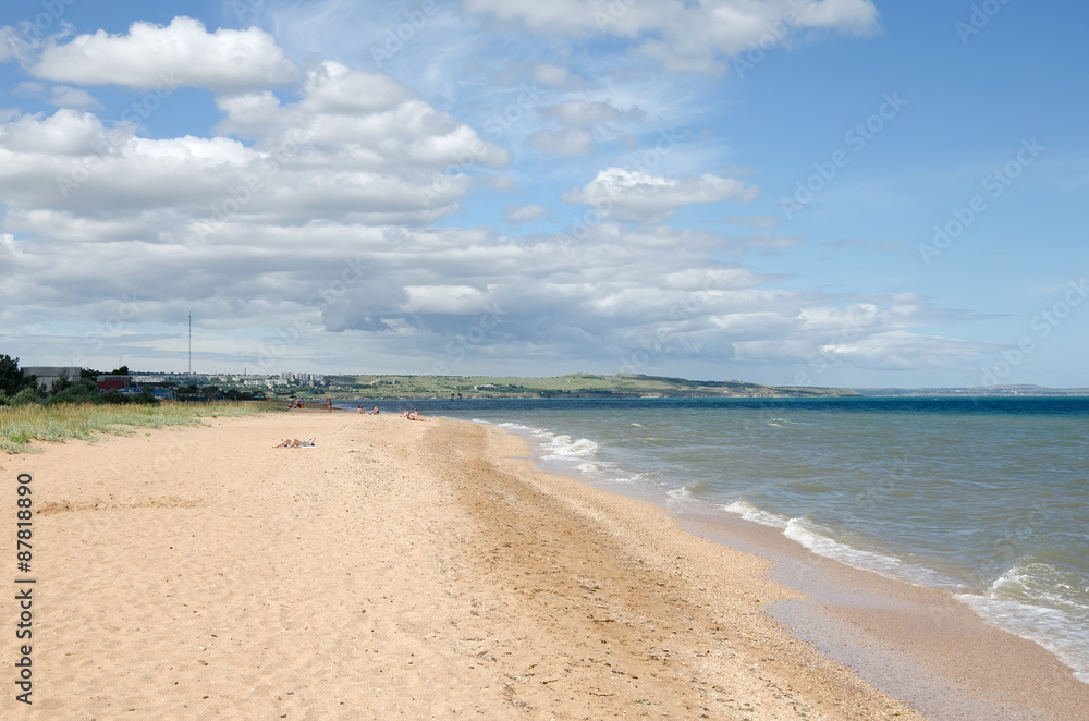 Sandy sea coast