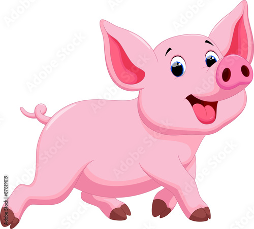 Cute pig cartoon