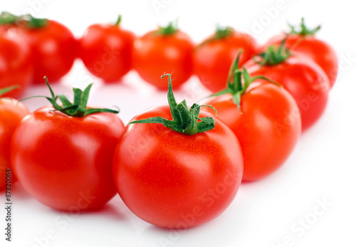 Group of cherry tomatoes, closeup
