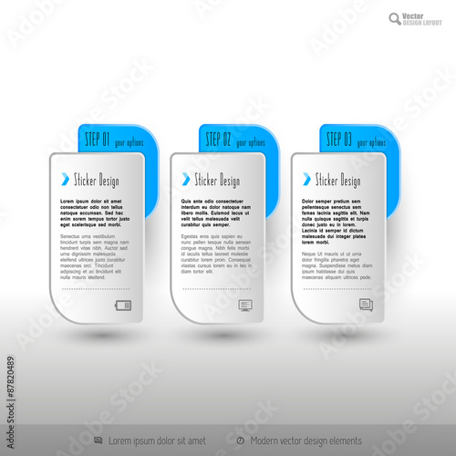 Business infographics template for web design