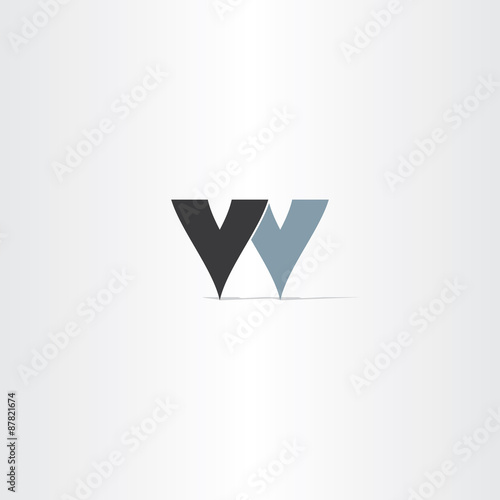 logotype letter w symbol design element