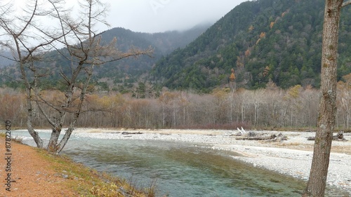 The View from Kappabashi Bridge. This image was taken in Kamikochi, Nagano Prefecture, Japan
 photo