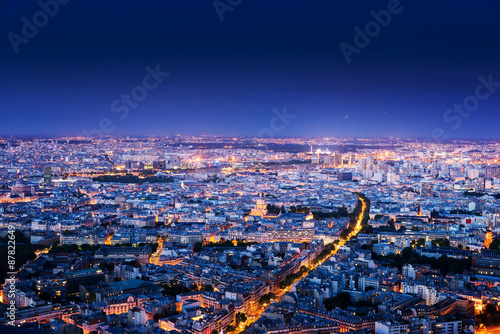 Panorama of Paris, France